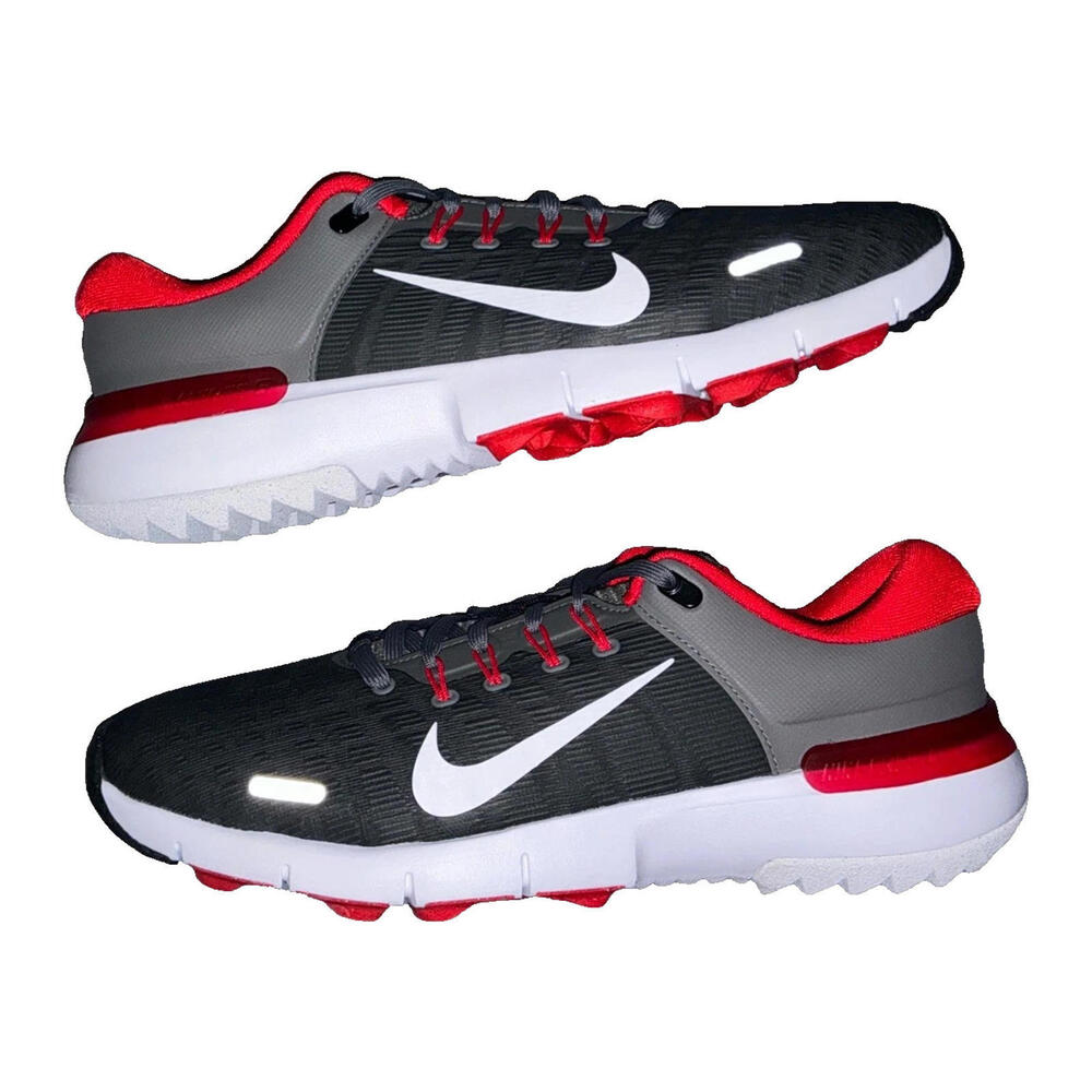 Nike Free Golf NN Golf Shoes FN0332-002 Brand New Grey Red White Men's Size 9